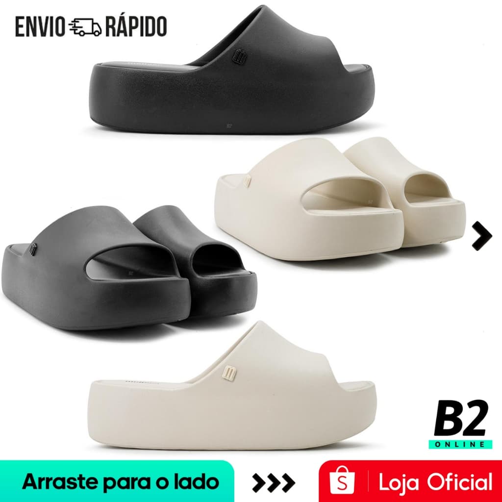 Chinelo Slide Melissa Free Plataforma Feminina Original Com Nota Fiscal e Garantia