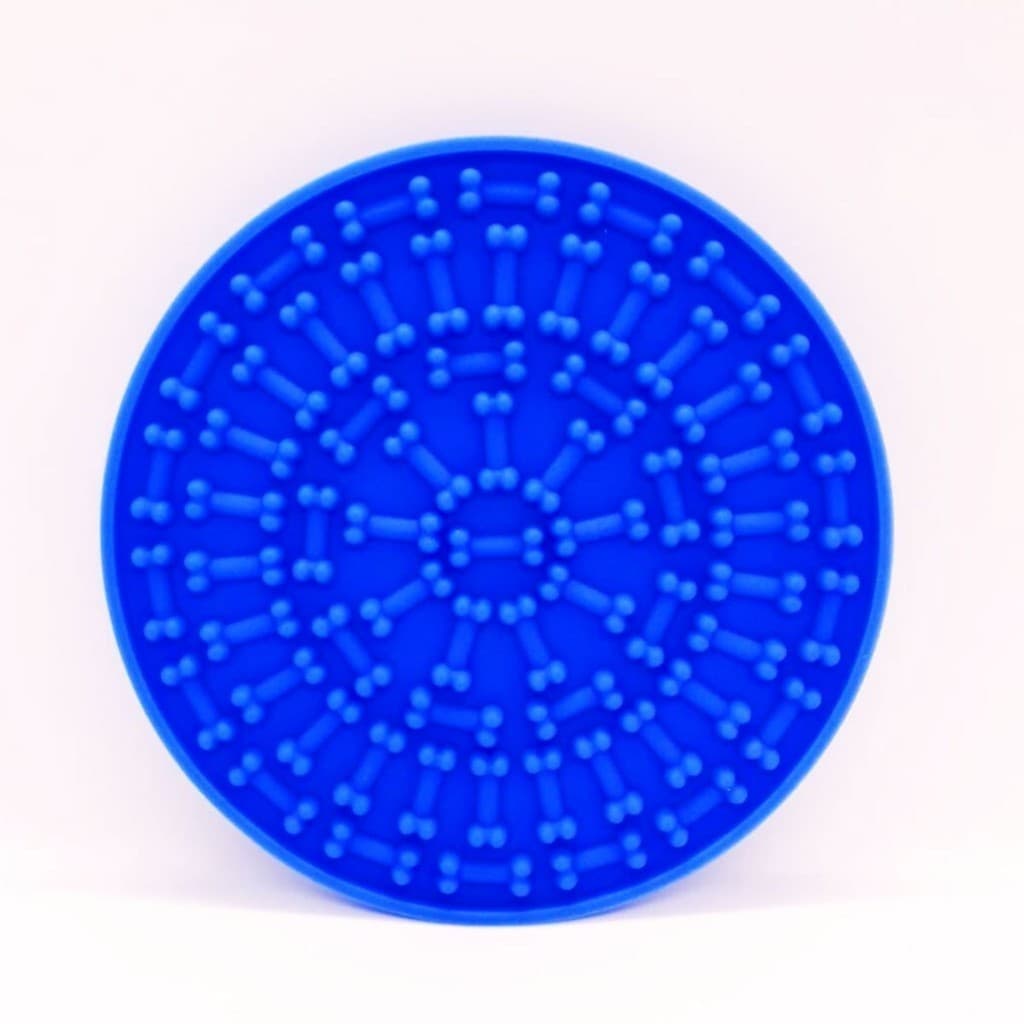Comedouro Lento Interativo de Silicone com Ventosas - Para Ração Úmida, Cães de Todos os Portes