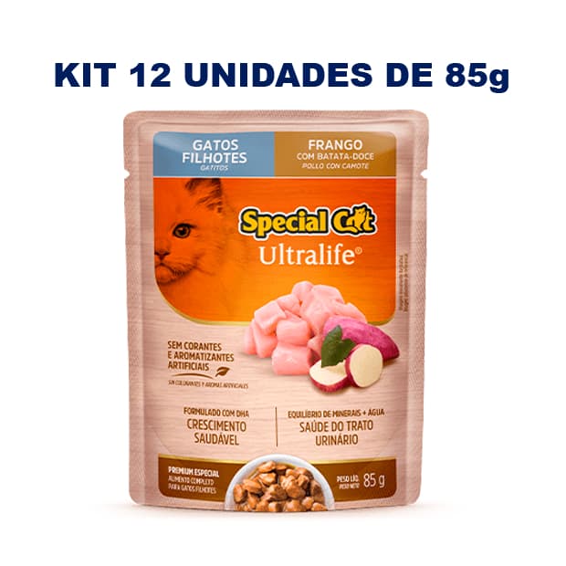 Sache Special Cat Ultralife Ração úmida para Gatos Filhotes Caixa com 12un
