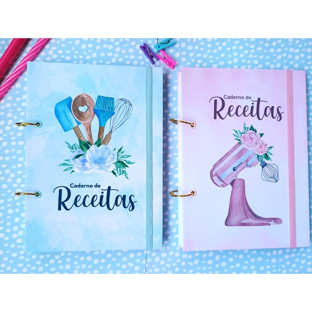 Caderno de receitas argolado