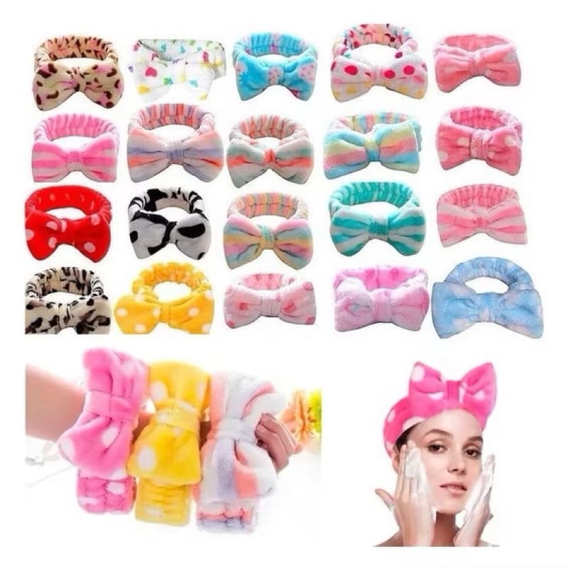 Faixa para maquiagem limpeza facial, Acessório, Cabelo preso, Maquiagem sem manchas, Limpeza facial