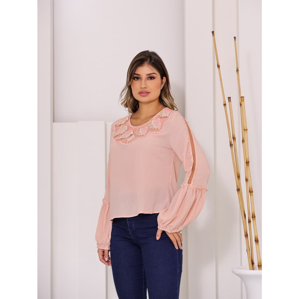 Blusinha manga longa