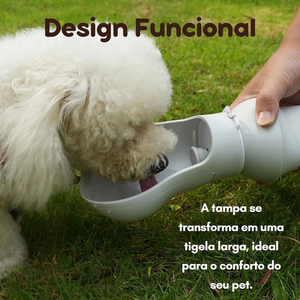 Bebedouro Portátil Dobrável Para Pets Silicone Viagem Passeio Caminhada Lazer 300ml