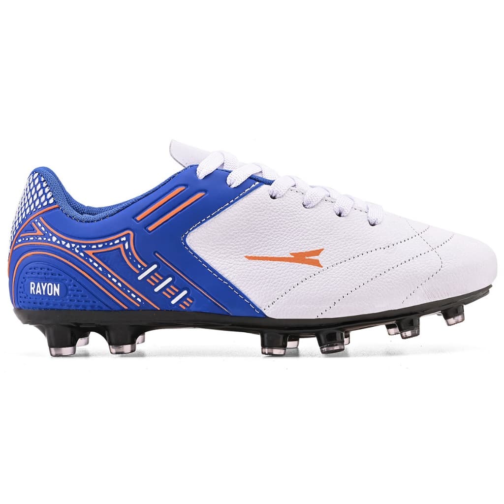 Chuteira Rayon Sport Couro Legítimo Campo Trava Costurada Futebol Profissional R121-03A