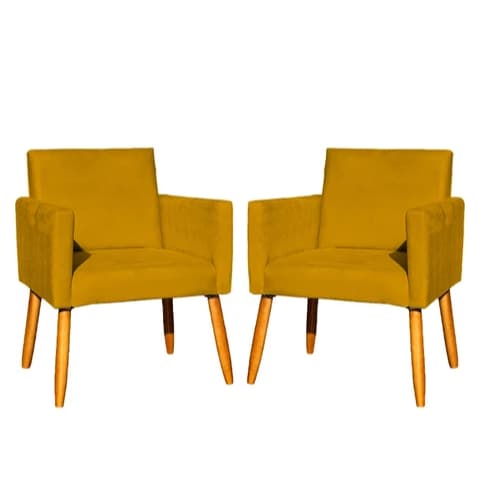 KIT DUAS POLTRONAS NINA DECORATIVA