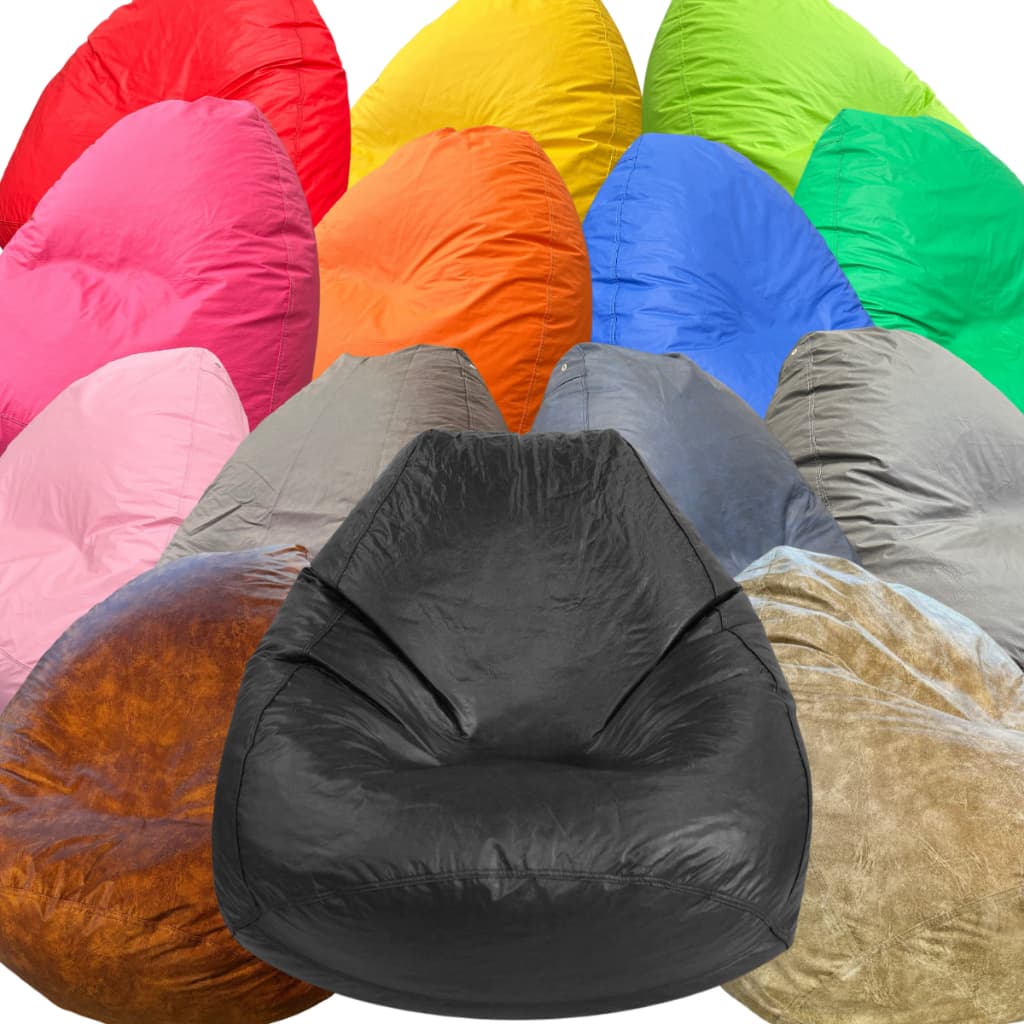 Puff Pera Grande Redondo Com Enchimento Fofão Cheio Pufe Confortável Sala Quarto Escritório Reforçado