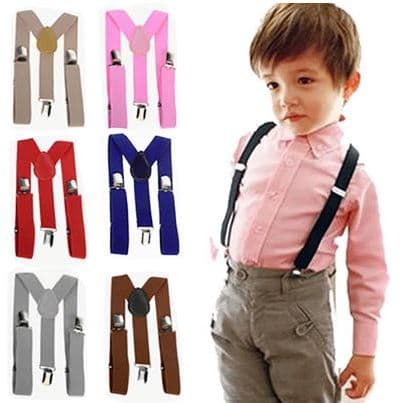 Suspensório infantil menino criança pajem de casamento material elástico com regulador de altura REF: BD-4