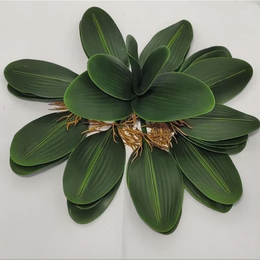 Folha de Orquidea Artificial Complemento De Arranjos Folhagem