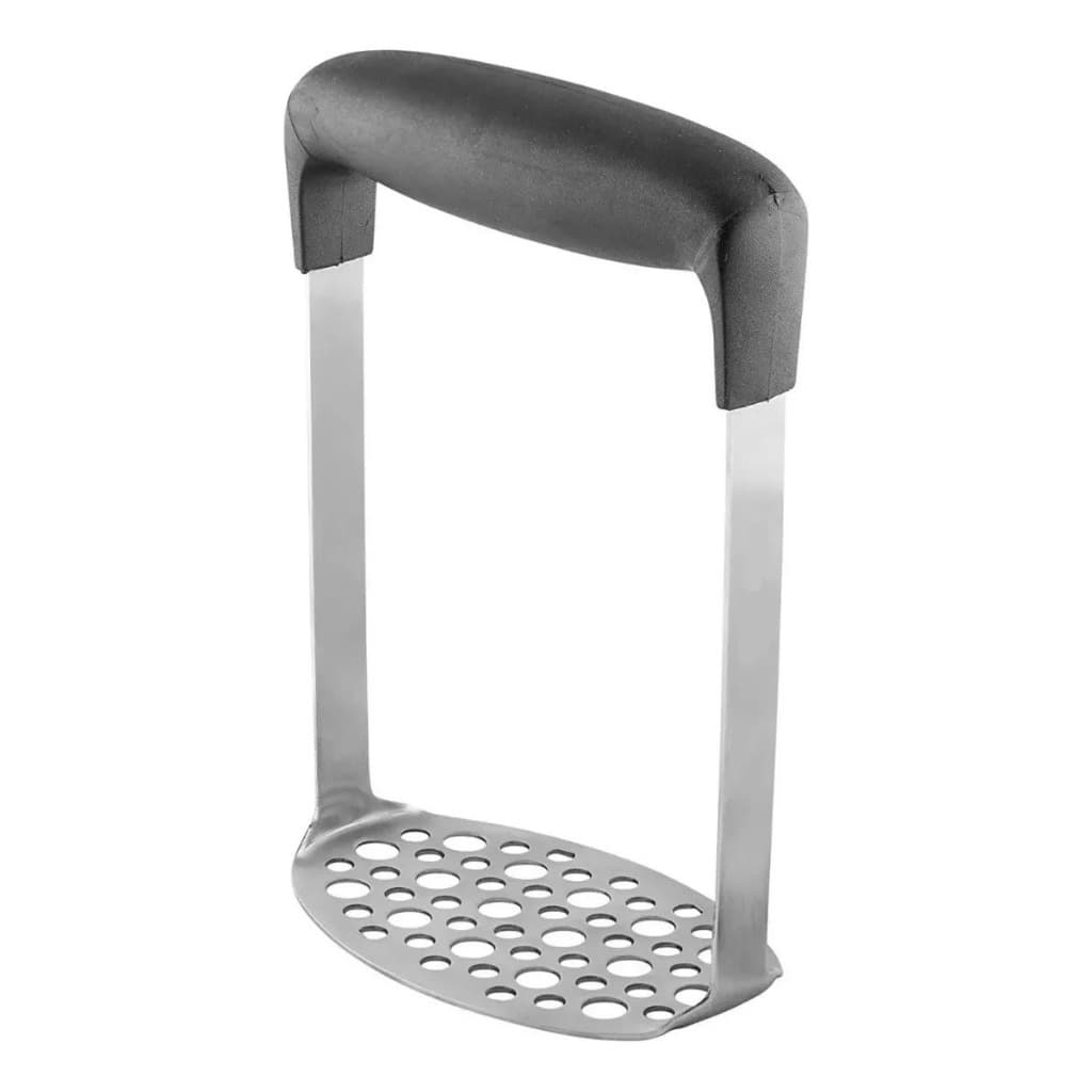 Amassador De Batatas Legumes Manual Profissional Em Aço Inox Cor Do Cabo Preto