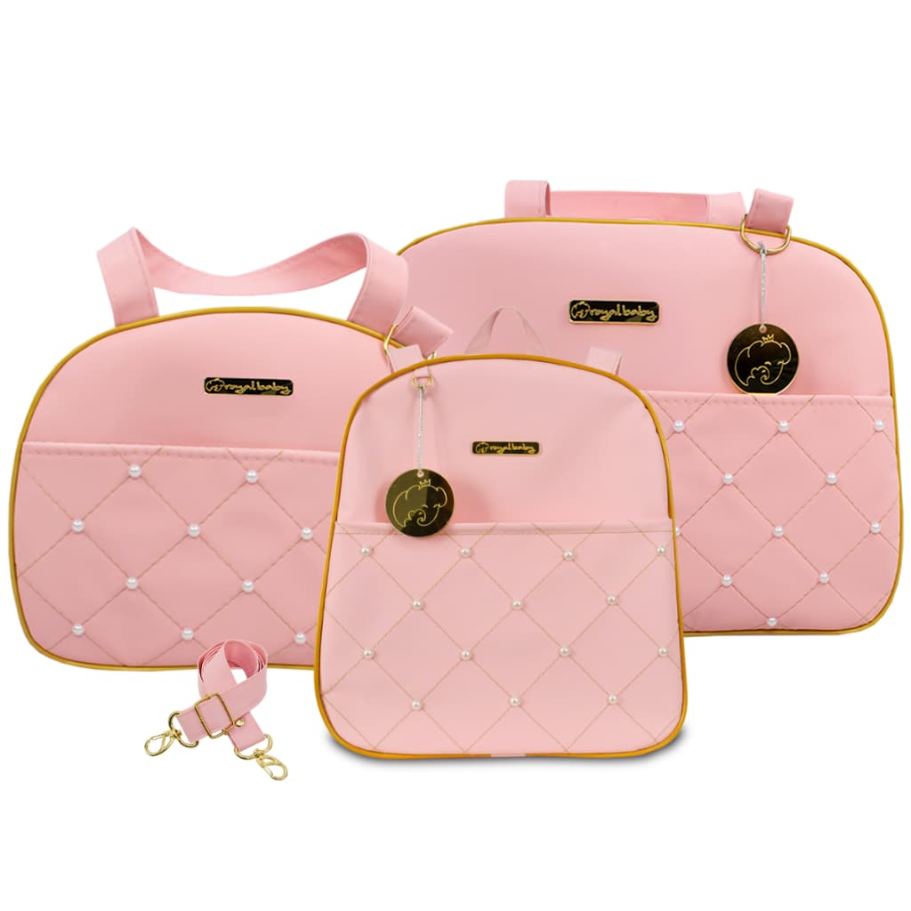 Kit Bolsa Maternidade Bebê Mochila Menina/Menino Multifuncional Impermeável Prática