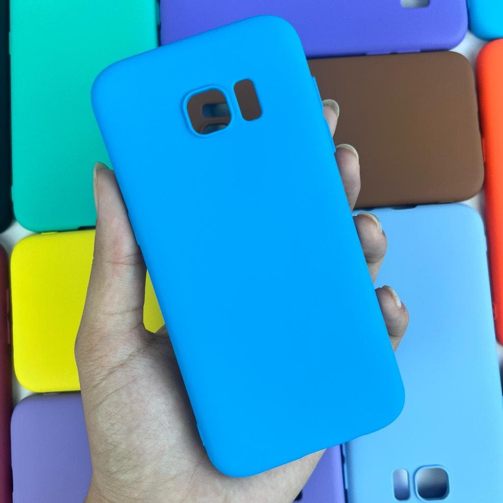 Capinha Para Samsung S7 Edge / Capa Case Silicone Aveludada Colorida Forrada (CF26) (1)