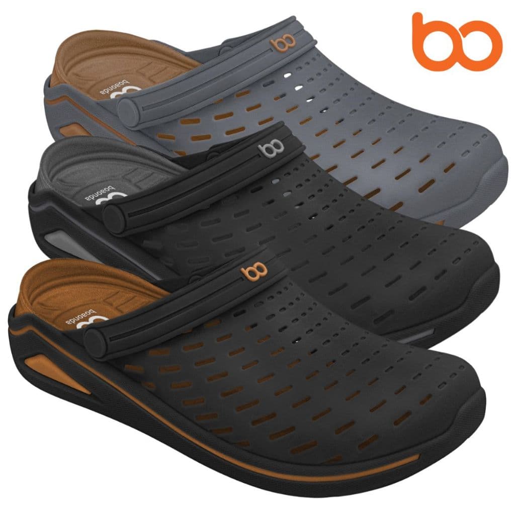 Sandália Babuche Ortopédico Masculino Boaonda Brave Clog Esporão Fascite Emborrachado Alto Conforto