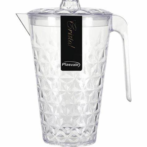 Jarra Cristal Com Tampa 2l Poliestireno Plasvale Bpa Free