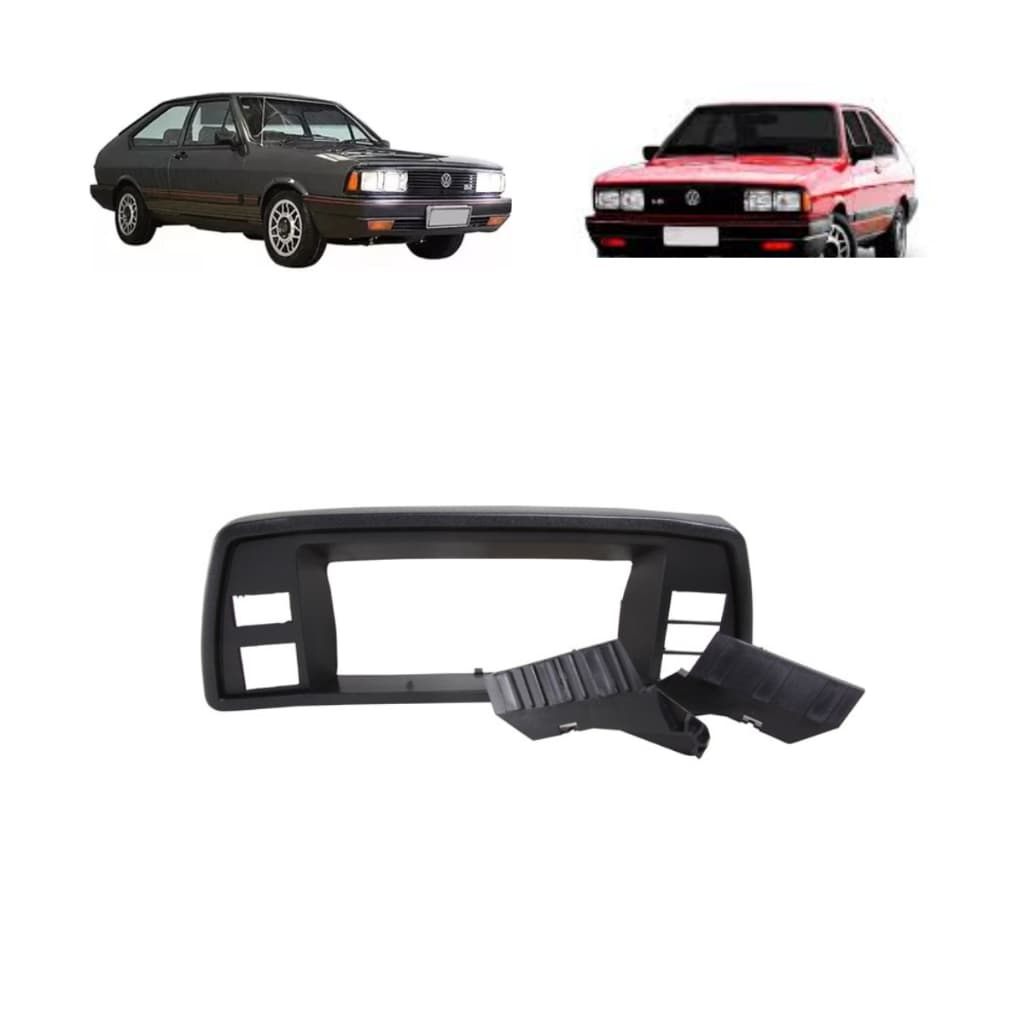 MOLDURA PAINEL VELOCIMETRO VW PASSAT 1985 Á 1989 (ACOMPANHA O SUPORTE DE FIXAÇÃO)