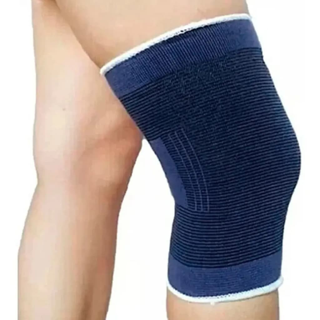 Par de Joelheira Protetor para Joelho Elástico Tensor Joelheira Muscular Futebol Patela
