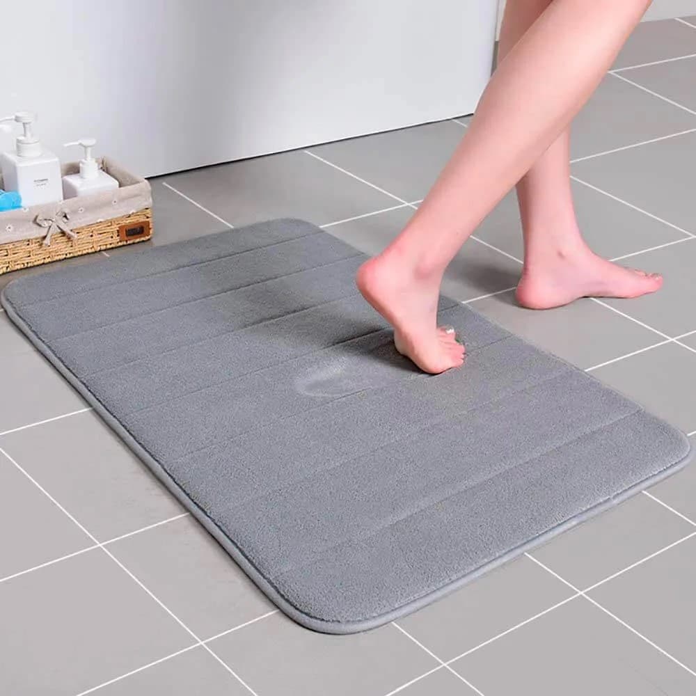 Tapete Ultra Absorvente 60x40cm Soft Camesa Antiderrapante 100% Poliéster