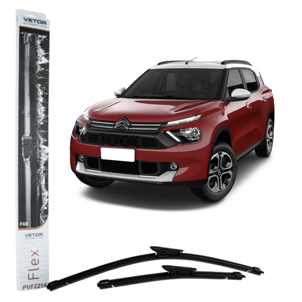 Par De Palheta Limpador Parabrisa Citroen C3 2022 A 2024