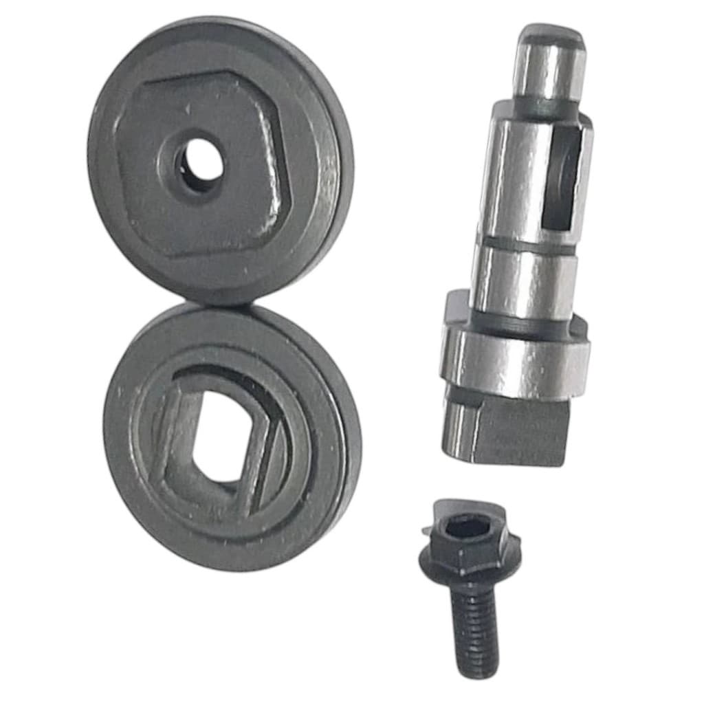 Eixo Central com Conjunto de Flange 4100 / 4100NS / 4100Nh2 /MCC400 + Parafuso (Serrra Marmore Makita)