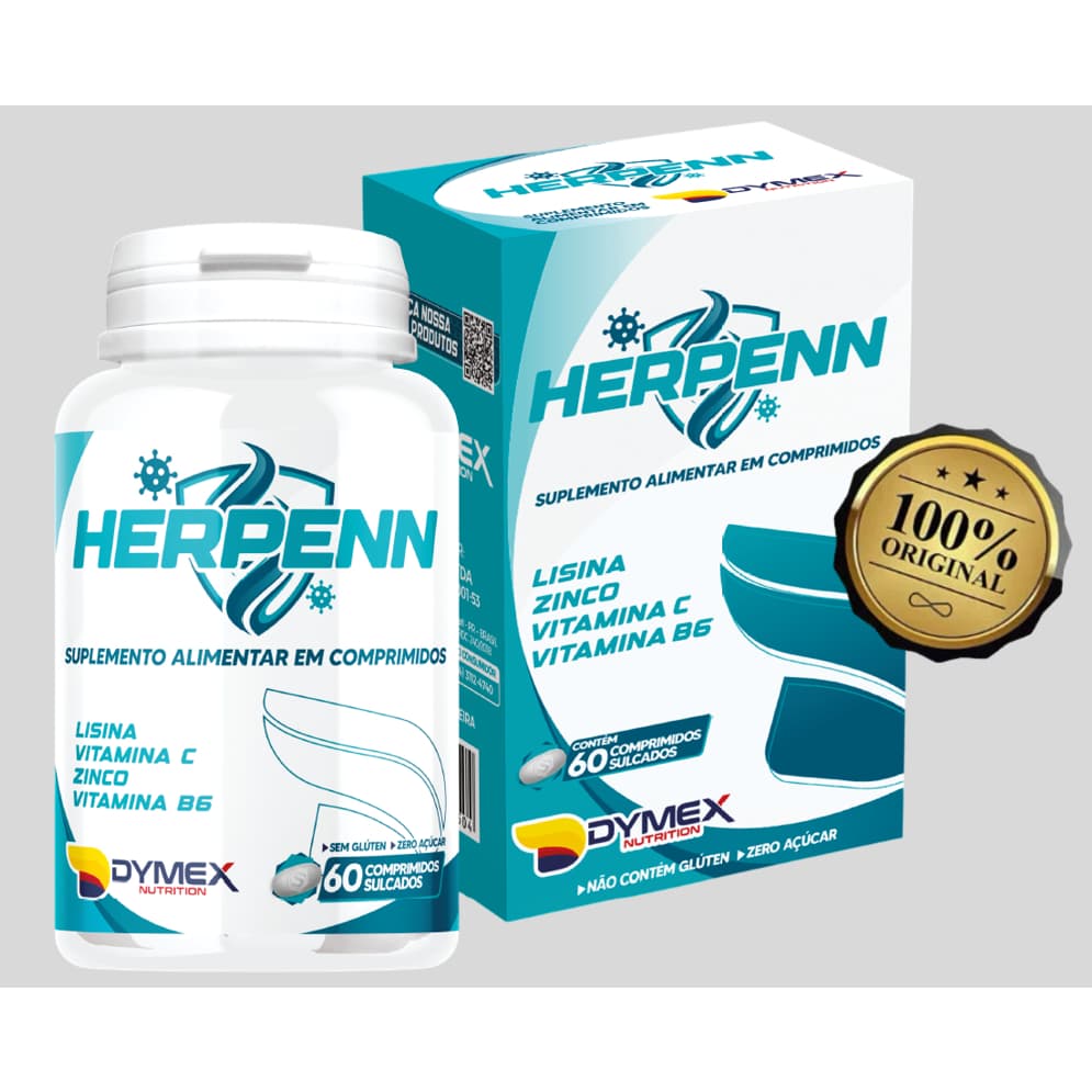 Suplemento Com Lisina, Zinco, B6 E Vit.c Herpenn C/60 Compr.
