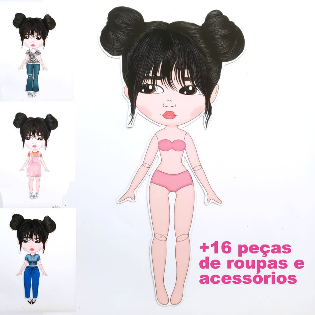 Boneca Magnética Oriental de vestir, boneca de imã