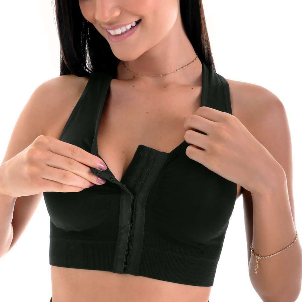 Sutiã Top Modelador Fecho Frontal com Bojo Zee Rucci