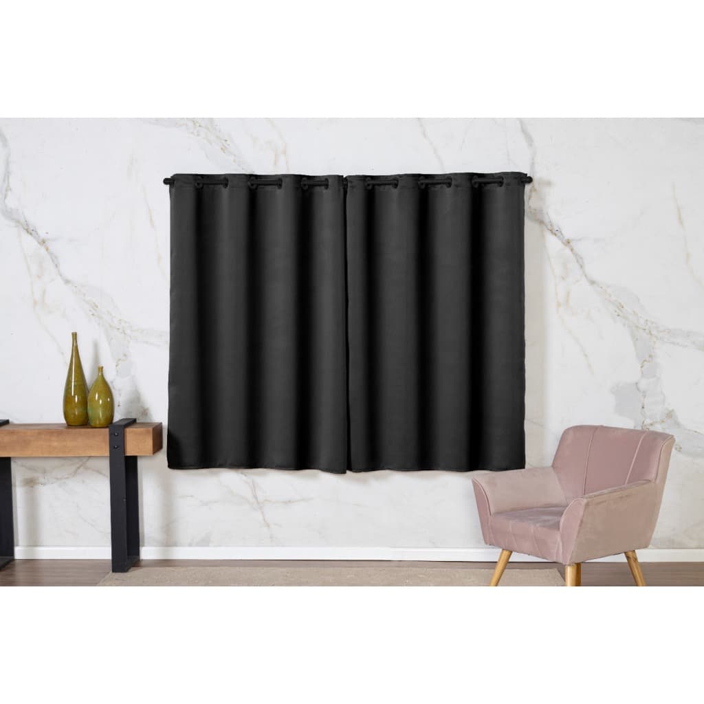 Cortina Blecaute Tecido 2,40x1,30 Para Sala/Quarto E escritório - Varias cores