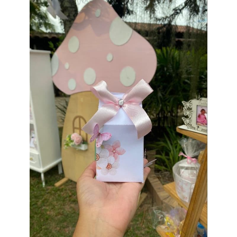 kit jardim encantado branco com borboletas/ jardim das borboletas
