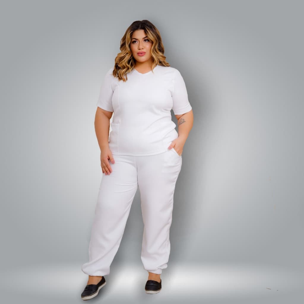 Conjunto Scrub Hospitalar Jogger Pijama Cirúrgico Privativo Plus Size Dentista Uniforme Hospital -
