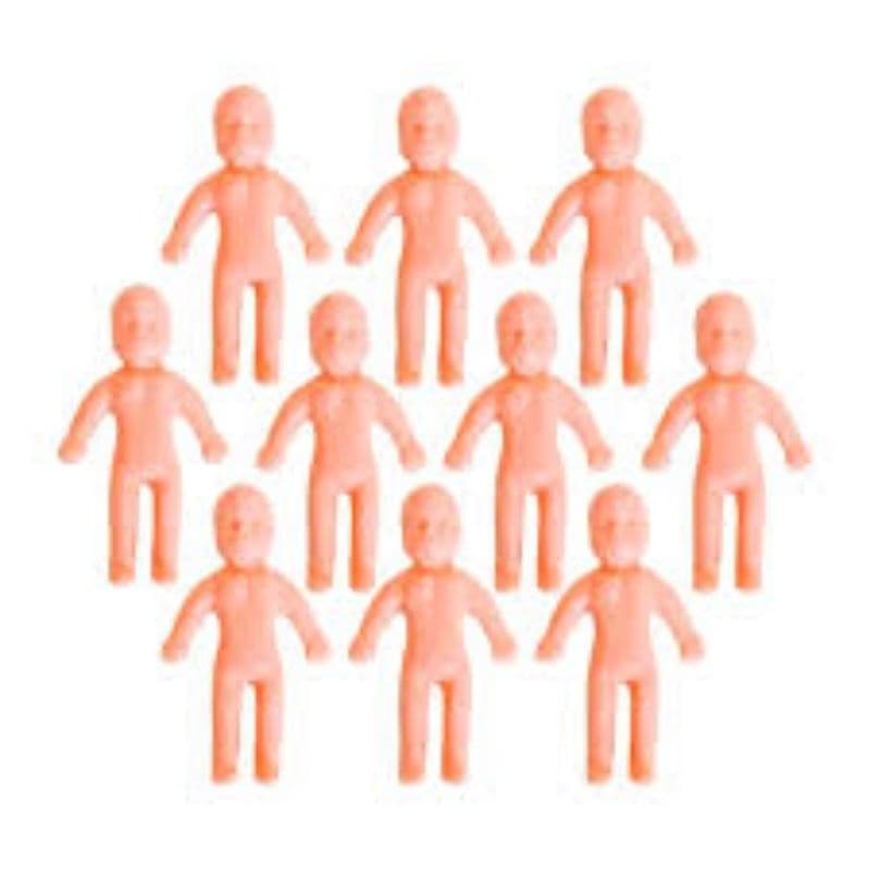 BONECO PARA MAQUETE PELADO PEQUENO PACOTE C/ 8 BONECOS Mini bonecos