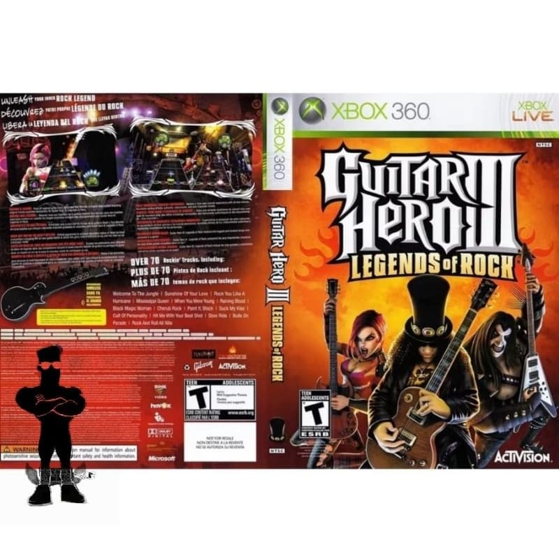 jogo Guitar Heroe III-Legends of Rock Xbox360 Desbloqueado LTU 3.0