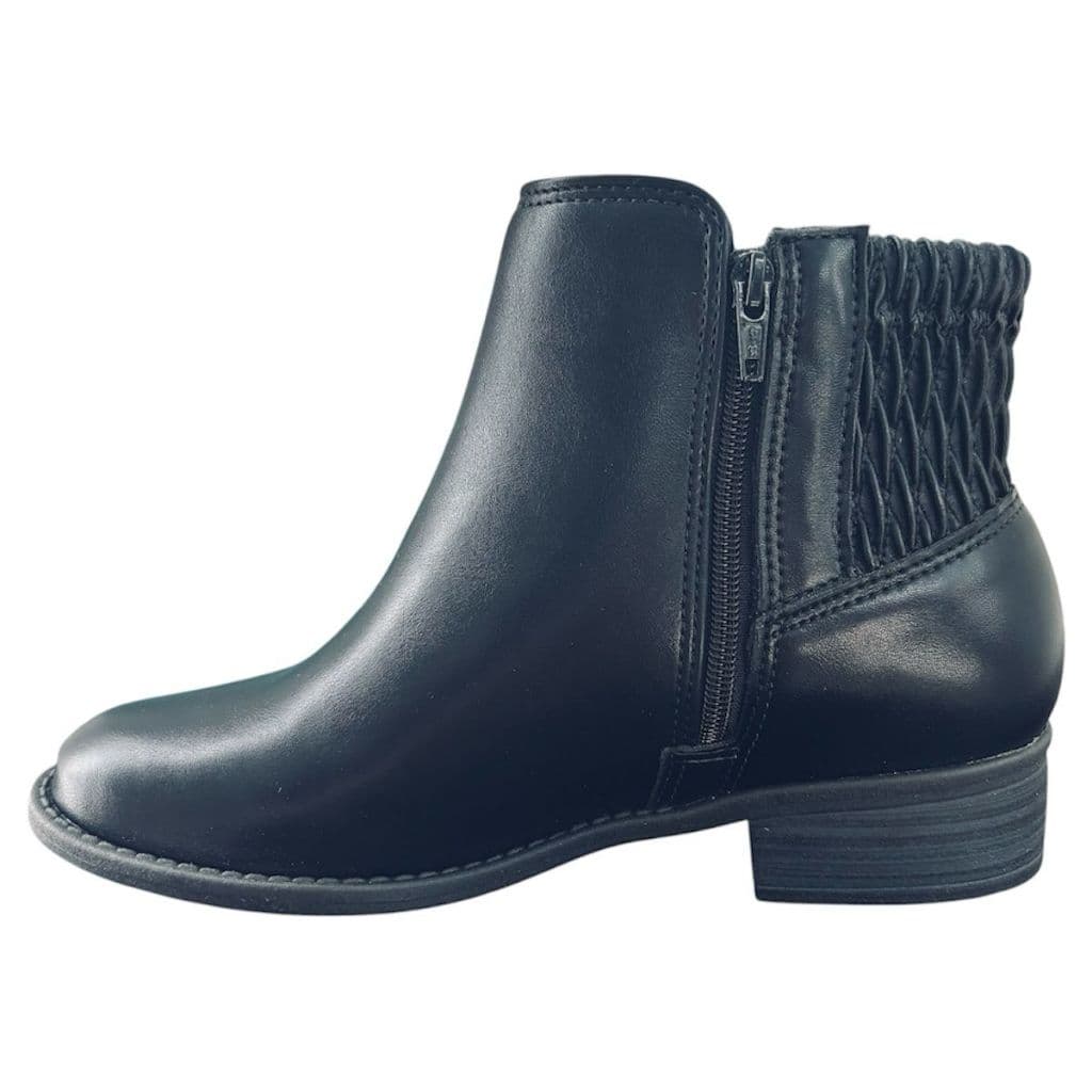 Bota Feminina Coturno Modare Cano Baixo Curto Couro Sintetico