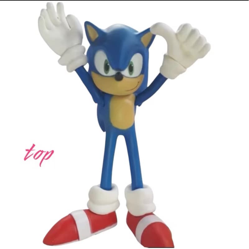 Boneco Sonic Collection Grande 28cm Coleção Sonic o Filme Brinquedo para crianças e adultos