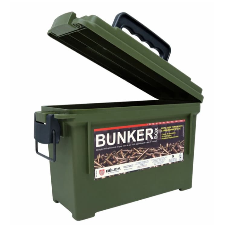 Caixa Bunker Box Verde Oliva Bélica Original 3,8 L