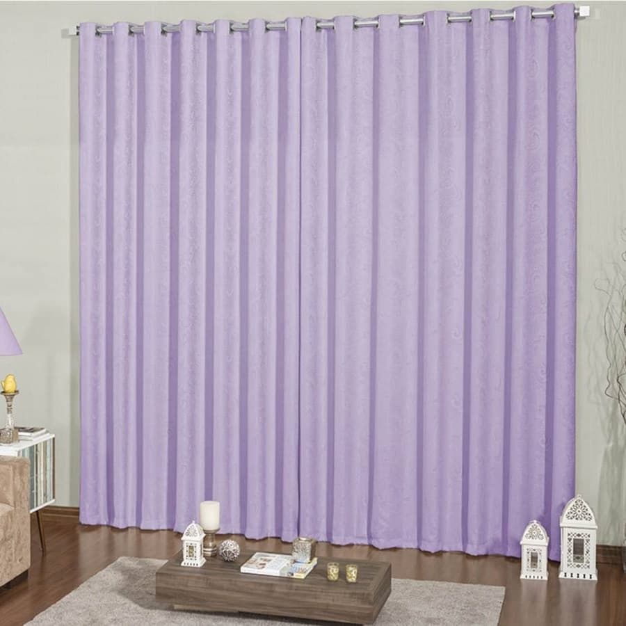 Cortina para Sala Quarto Grande 3 Metros Com Ilhos Micropercal Semi Blackout