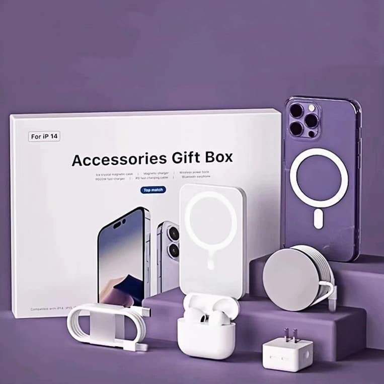 Kit Para iPhone 6 Em 1 AirPods Carregador De Indução Cabo De Dados carregador de iPhone P2