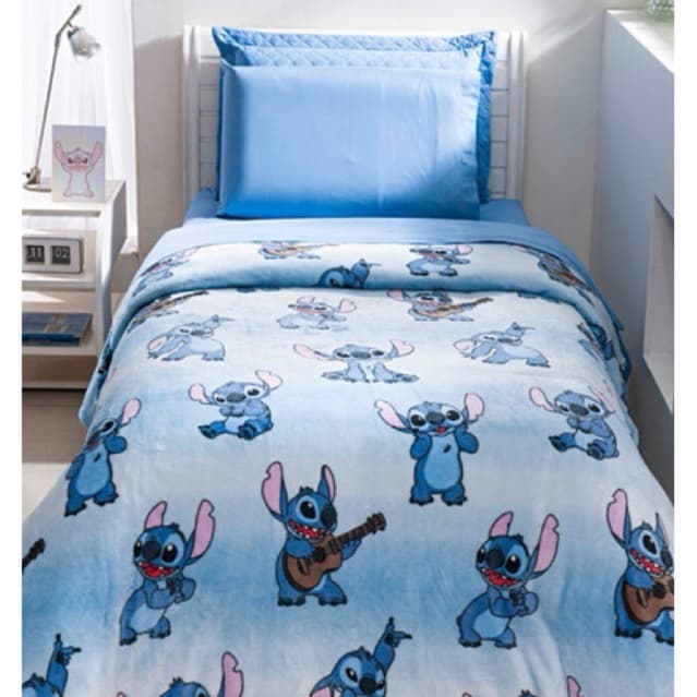 Manta Cobertor Solteiro Macia Felpuda Antialérgica Flannel  Disney para o Inverno Frio