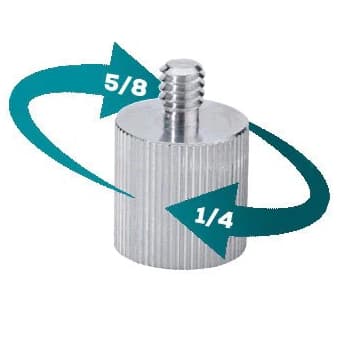 ADAPTADOR PARA TRIPÉ DÊ NÍVEL A LASER   5/8 FEMEA 1/4 MACHO
