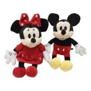 Pelúcia Minnie Vermelha ou mickey muito Fofos Musical 25cm antialérgico