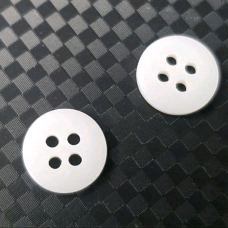 Kit 50,100, 200, 300, 500 peças Botão Branco 11mm 1.1 cm liso sem bordas