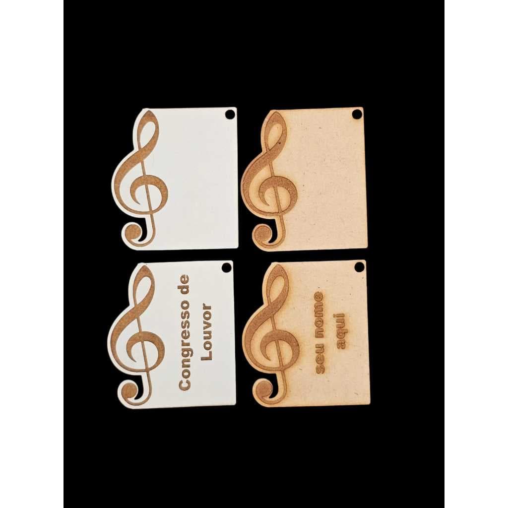 Kit de chaveiros tema musica lembrancinha para aniversario e igrejas