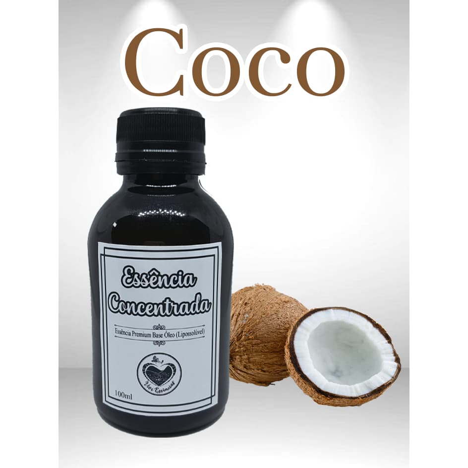 Essência Coco Base Óleo Perfumaria Aromatizadores Difusores Saboaria Vela