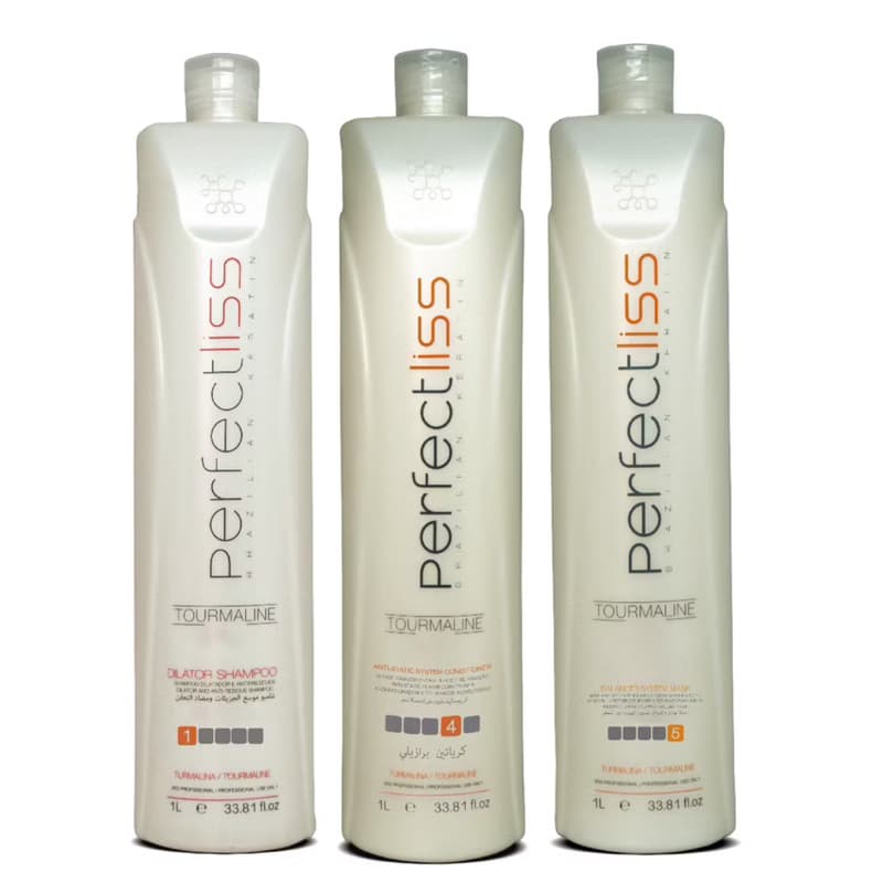 Kit Perfect Liss Visat Hair - Turmalina Escova Progressiva - 1000ml