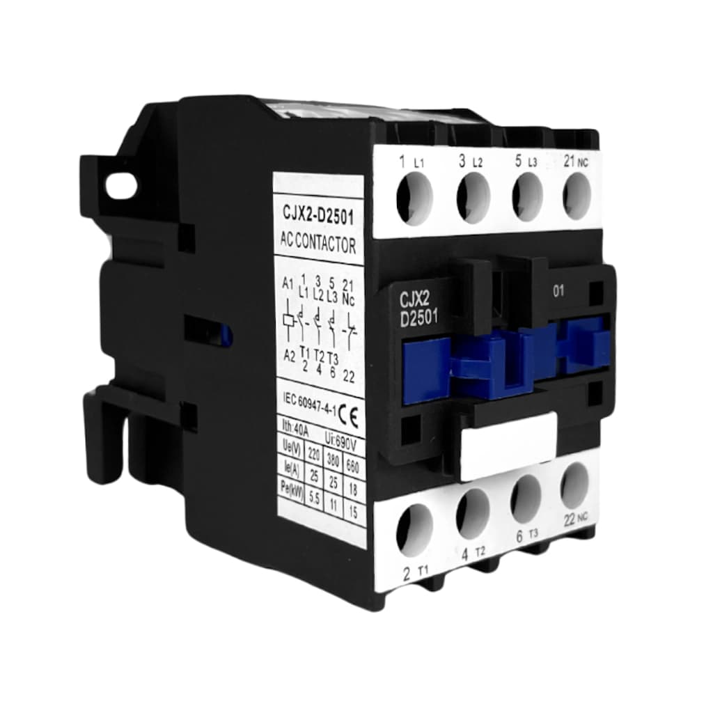 Contator Trifásico Cjx2-2501 3Na+1Nf 220V (N7)