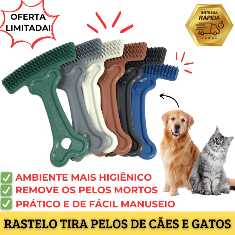 Pente para Cães e Gatos | Pente Escova Rasqueadeira para Cães e Gatos | Rastelo para Cães e Gatos.