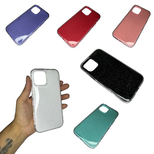 Capinha Case Capa Iphone CP12PMG Capinha Iphone 12 Pro Max Glitter Diversas Cores Proteção Segurança