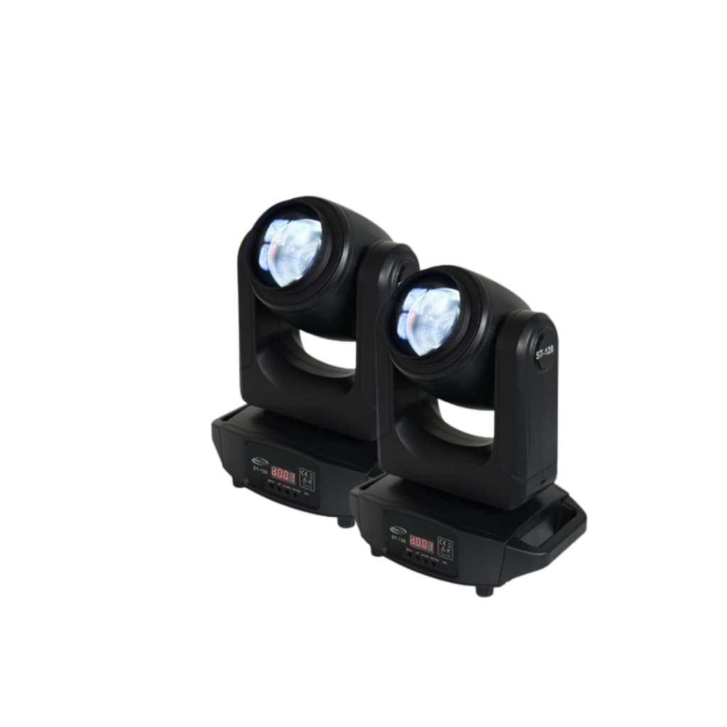 Kit 2 Mini Moving Beam 120w Prisma Rgbw Dmx Showtech