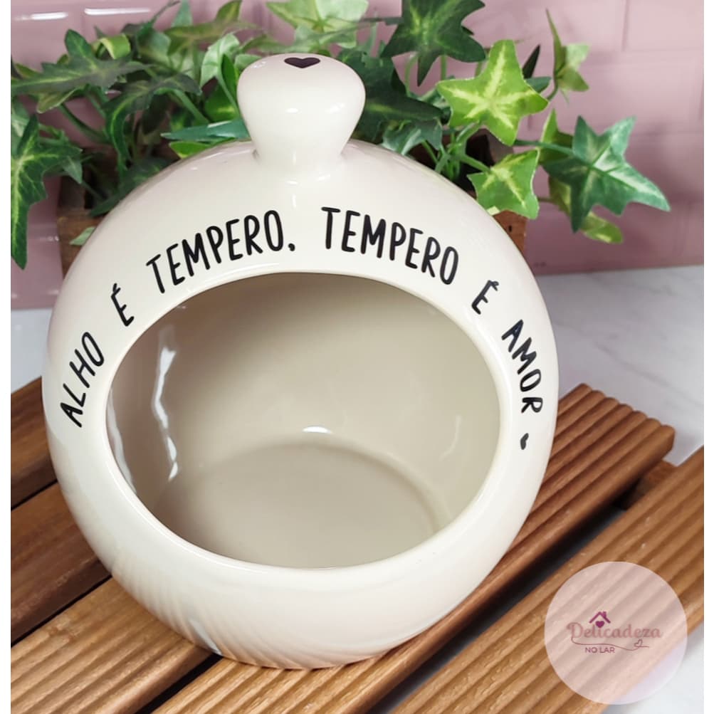Porta Alho Gourmet - Delicadeza no Lar - BEGE