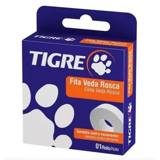 FITA VEDA ROSCA TIGRE 18 MM X 10 MTS