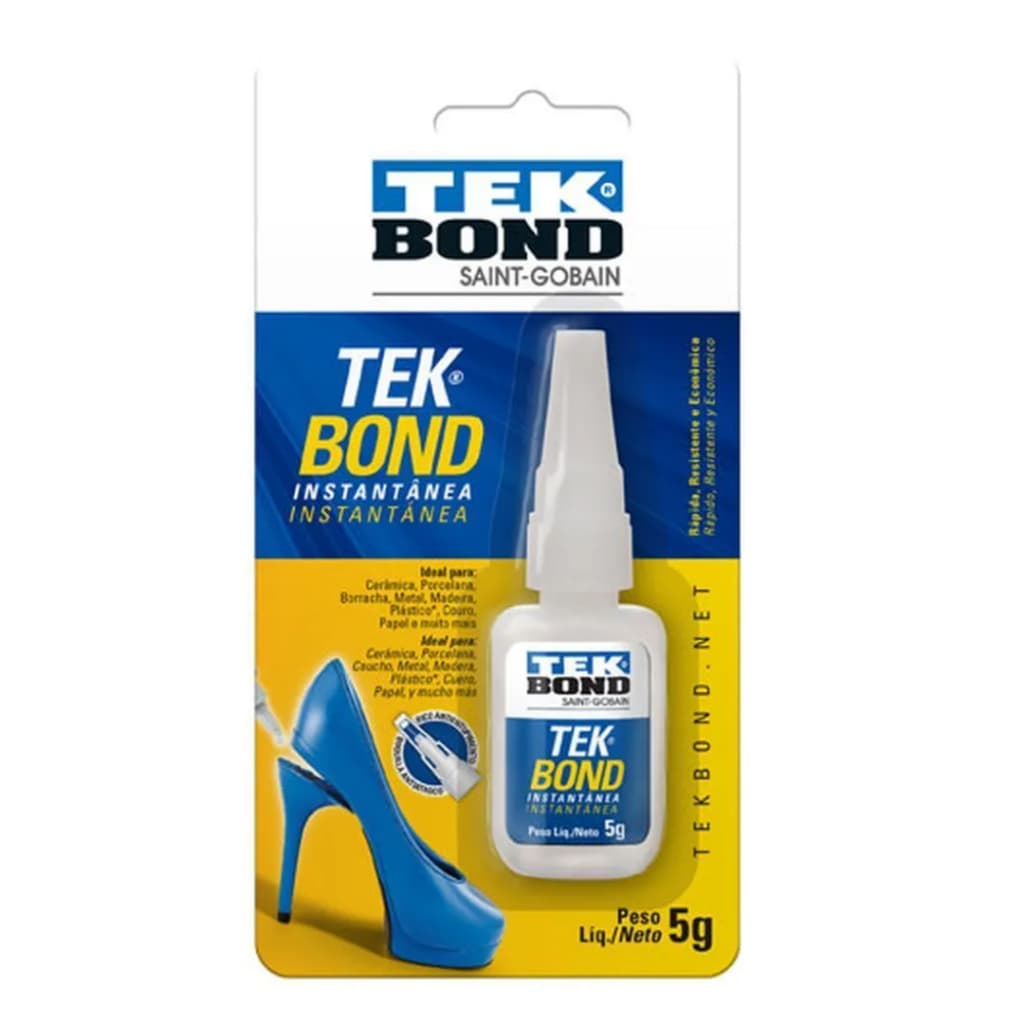 Super Cola Adesivo TekBond Instantânea 5gr Incolor