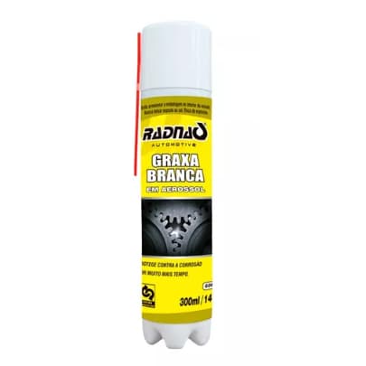 Lubrificante Graxa Branca Spray Dobradiças Cabos Pino 290ML Original Radnaq